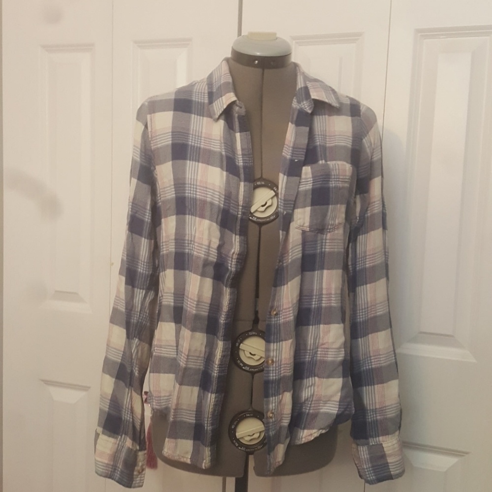 Hollister plaid button up